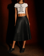 "PRETTY GIRLS WEAR PRELUDE" CROP TOP