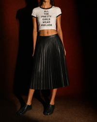 "PRETTY GIRLS WEAR PRELUDE" CROP TOP