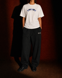 VARSITY T-SHIRT (WHITE/BLUE)