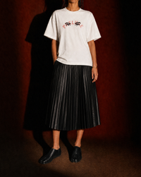 VARSITY T-SHIRT (WHITE/PINK)